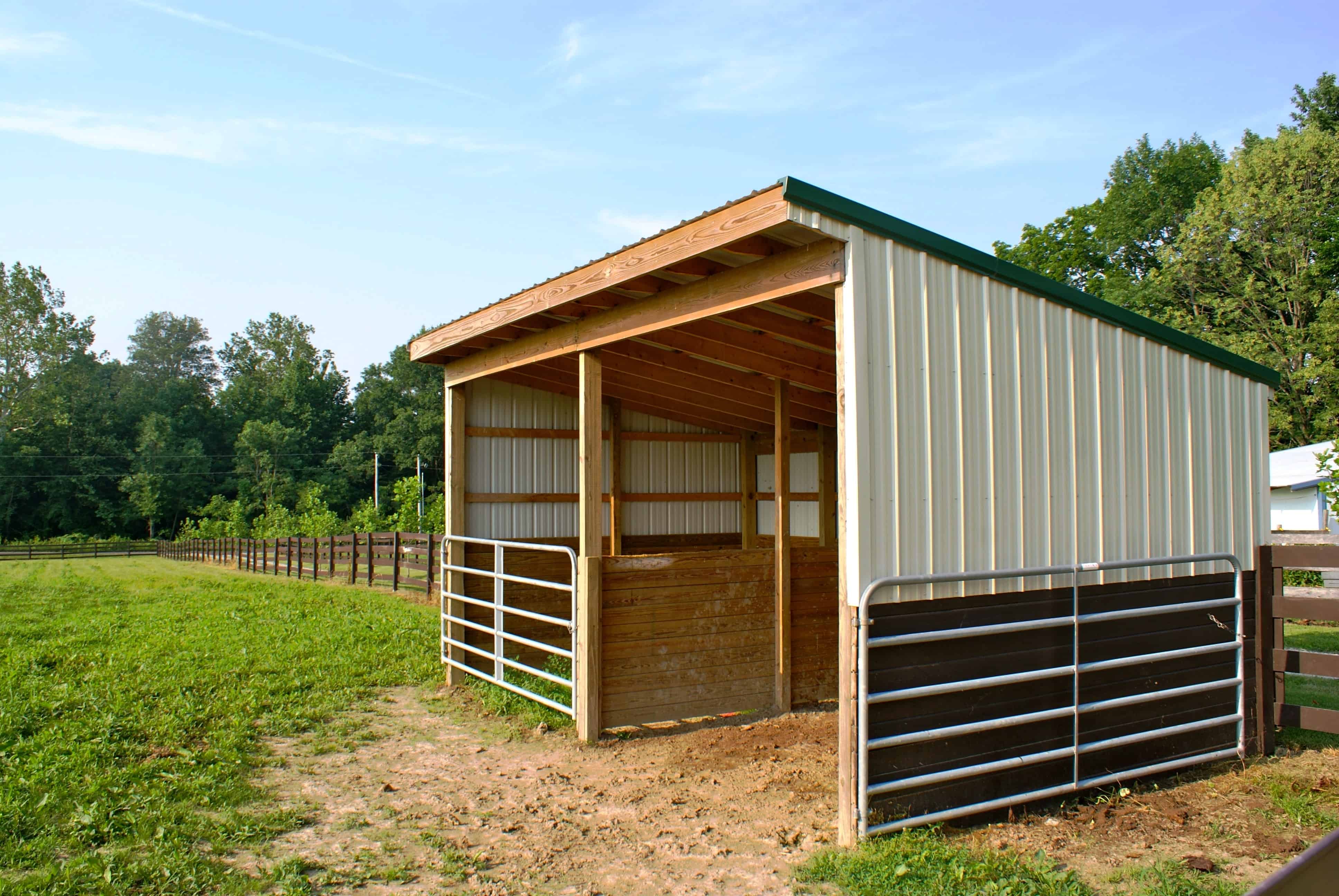 Horse Run In Shed Plans Design Plans storage shed